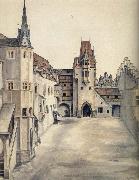 Albrecht Durer The Courtyard of the Former Castle in innsbruck oil painting reproduction
